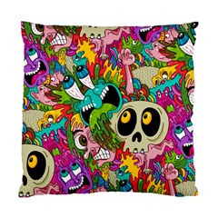 Crazy Illustrations & Funky Monster Pattern Standard Cushion Case (one Side) by BangZart