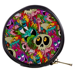 Crazy Illustrations & Funky Monster Pattern Mini Makeup Bags by BangZart