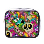 Crazy Illustrations & Funky Monster Pattern Mini Toiletries Bags Front