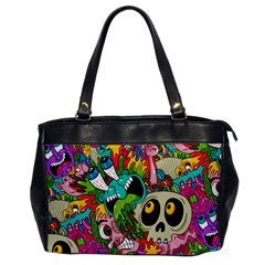 Crazy Illustrations & Funky Monster Pattern Office Handbags by BangZart