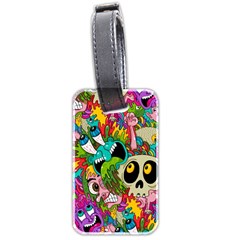 Crazy Illustrations & Funky Monster Pattern Luggage Tags (two Sides) by BangZart