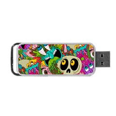 Crazy Illustrations & Funky Monster Pattern Portable Usb Flash (two Sides) by BangZart