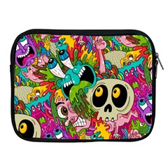 Crazy Illustrations & Funky Monster Pattern Apple Ipad 2/3/4 Zipper Cases by BangZart