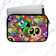 Crazy Illustrations & Funky Monster Pattern Apple Ipad Mini Zipper Cases by BangZart