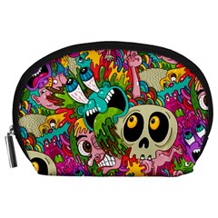 Crazy Illustrations & Funky Monster Pattern Accessory Pouches (large)  by BangZart