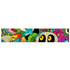 Crazy Illustrations & Funky Monster Pattern Flano Scarf (small) by BangZart