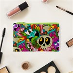 Crazy Illustrations & Funky Monster Pattern Cosmetic Bag (XS) Front