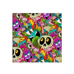 Crazy Illustrations & Funky Monster Pattern Satin Bandana Scarf by BangZart