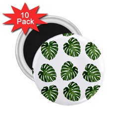 Leaf Pattern Seamless Background 2 25  Magnets (10 Pack)  by BangZart