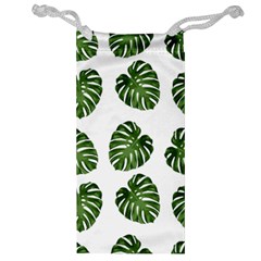 Leaf Pattern Seamless Background Jewelry Bag by BangZart