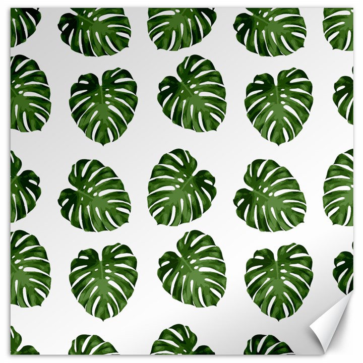 Leaf Pattern Seamless Background Canvas 20  x 20  