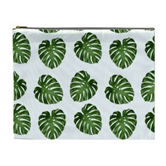 Leaf Pattern Seamless Background Cosmetic Bag (xl) by BangZart