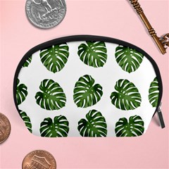 Leaf Pattern Seamless Background Accessory Pouches (large)  by BangZart