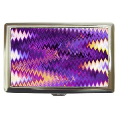 Purple And Yellow Zig Zag Cigarette Money Cases by BangZart