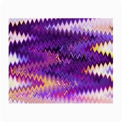 Purple And Yellow Zig Zag Small Glasses Cloth by BangZart