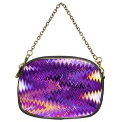 Purple And Yellow Zig Zag Chain Purses (one Side)  by BangZart