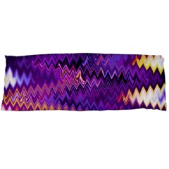 Purple And Yellow Zig Zag Body Pillow Case Dakimakura (two Sides) by BangZart