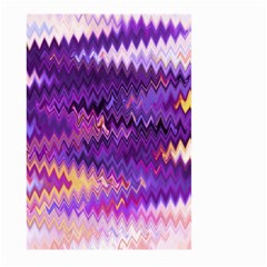 Purple And Yellow Zig Zag Large Garden Flag (two Sides) by BangZart