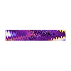 Purple And Yellow Zig Zag Flano Scarf (mini) by BangZart