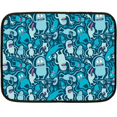 Monster Pattern Fleece Blanket (mini) by BangZart