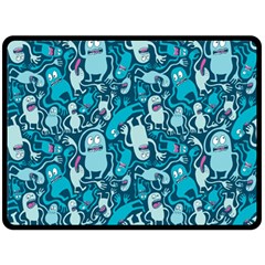 Monster Pattern Double Sided Fleece Blanket (large)  by BangZart