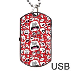 Another Monster Pattern Dog Tag Usb Flash (one Side) by BangZart