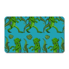 Swamp Monster Pattern Magnet (rectangular) by BangZart