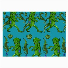 Swamp Monster Pattern Large Glasses Cloth by BangZart