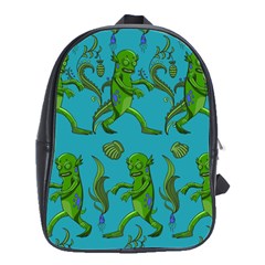 Swamp Monster Pattern School Bags(large)  by BangZart