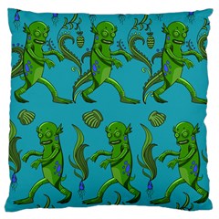 Swamp Monster Pattern Large Cushion Case (two Sides)