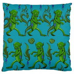 Swamp Monster Pattern Standard Flano Cushion Case (two Sides) by BangZart