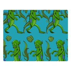 Swamp Monster Pattern Double Sided Flano Blanket (large)  by BangZart