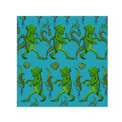 Swamp Monster Pattern Small Satin Scarf (square) by BangZart