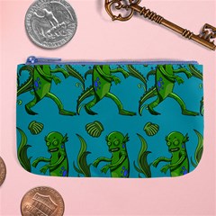 Swamp Monster Pattern Large Coin Purse