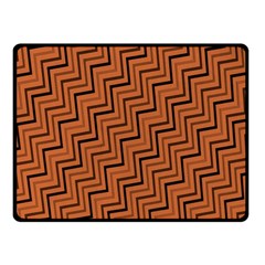 Brown Zig Zag Background Fleece Blanket (small) by BangZart