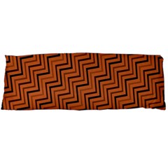 Brown Zig Zag Background Body Pillow Case (dakimakura) by BangZart