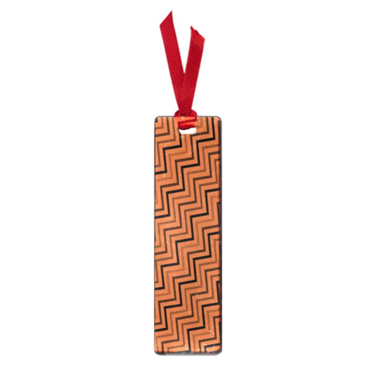 Brown Zig Zag Background Small Book Marks