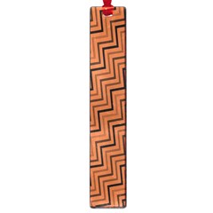 Brown Zig Zag Background Large Book Marks by BangZart