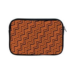 Brown Zig Zag Background Apple Ipad Mini Zipper Cases by BangZart