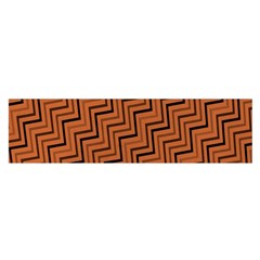 Brown Zig Zag Background Satin Scarf (oblong) by BangZart