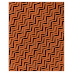 Brown Zig Zag Background Drawstring Bag (small) by BangZart