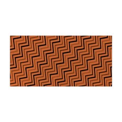 Brown Zig Zag Background Yoga Headband by BangZart