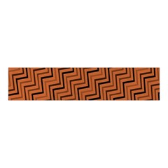 Brown Zig Zag Background Velvet Scrunchie