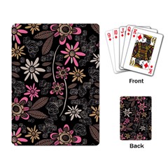 Flower Art Pattern Playing Card by BangZart