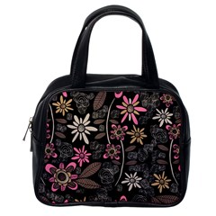 Flower Art Pattern Classic Handbags (one Side) by BangZart