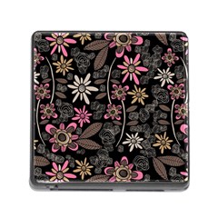 Flower Art Pattern Memory Card Reader (square) by BangZart