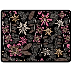 Flower Art Pattern Fleece Blanket (large)  by BangZart