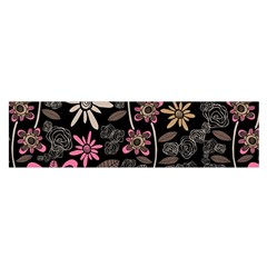 Flower Art Pattern Satin Scarf (oblong) by BangZart