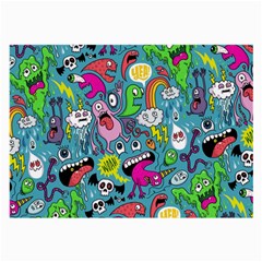 Monster Party Pattern Large Glasses Cloth (2-side) by BangZart