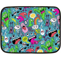 Monster Party Pattern Double Sided Fleece Blanket (mini)  by BangZart